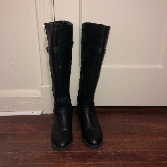 Black Knee High Boots - Picture 2 of 2